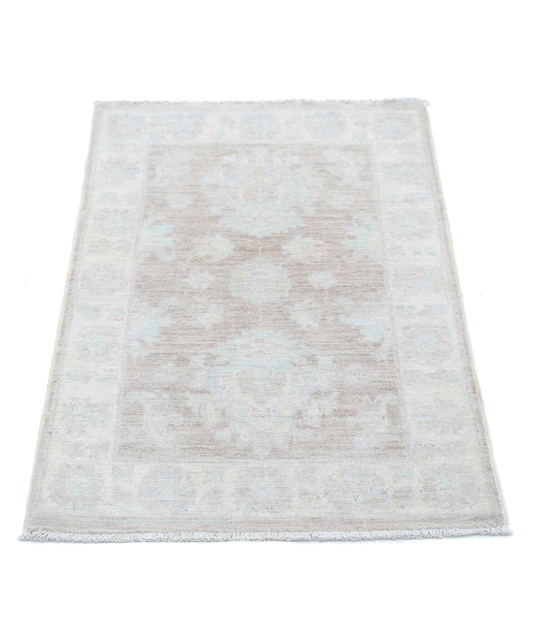 Hand Knotted Serenity Wool Rug - 2'1'' x 3'3'' 2'1'' x 3'3'' (63 X 98) / Brown / Ivory