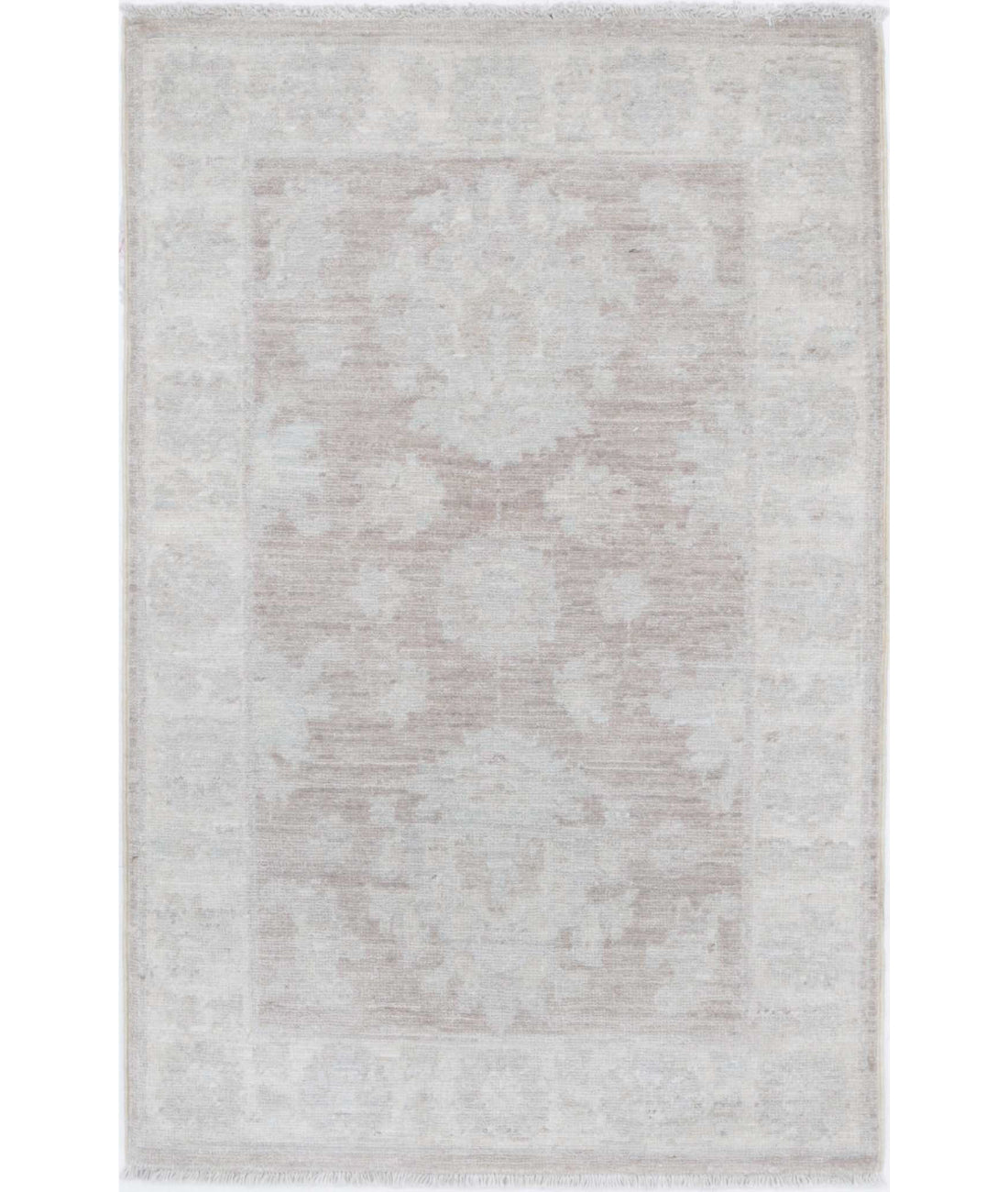 Hand Knotted Serenity Wool Rug - 2&#39;1&#39;&#39; x 3&#39;3&#39;&#39; 2&#39;1&#39;&#39; x 3&#39;3&#39;&#39; (63 X 98) / Brown / Ivory