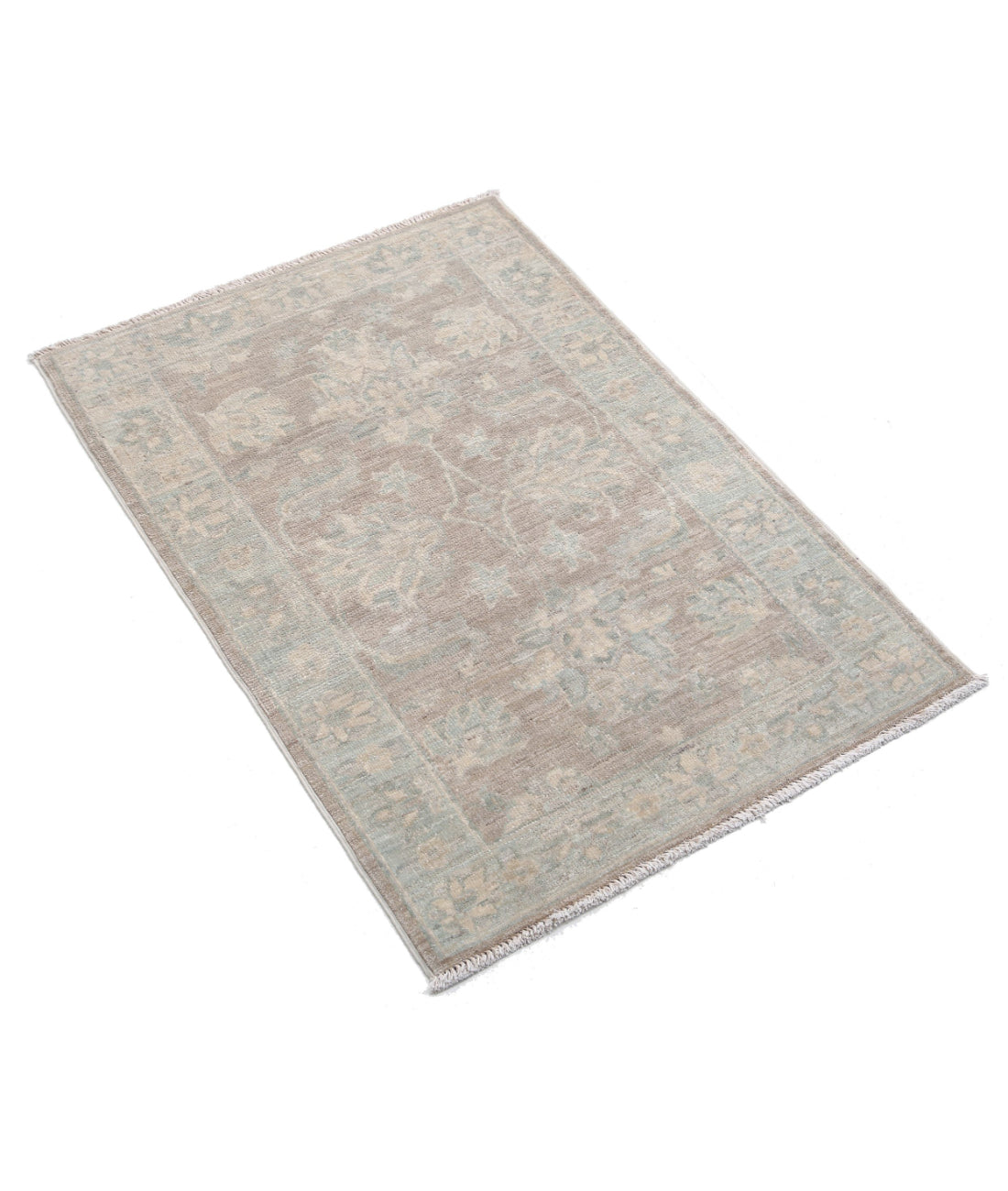 Hand Knotted Serenity Wool Rug - 2'1'' x 3'1'' 2'1'' x 3'1'' (63 X 93) / Brown / Ivory
