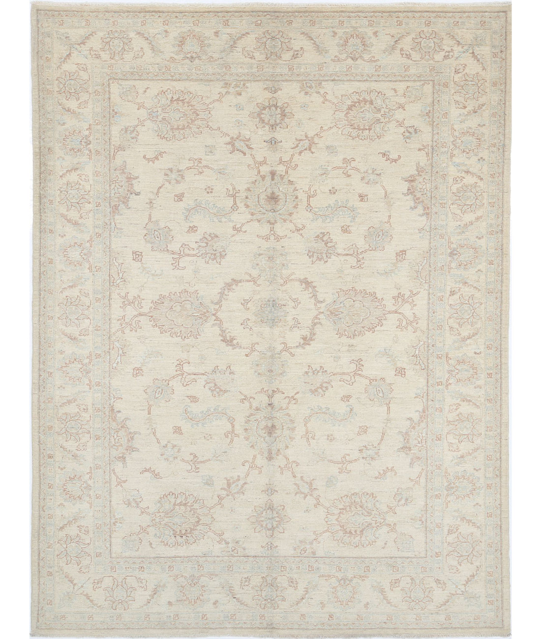 Hand Knotted Serenity Wool Rug - 5'5'' x 7'6'' 5'5'' x 7'6'' (163 X 225) / Ivory / Ivory