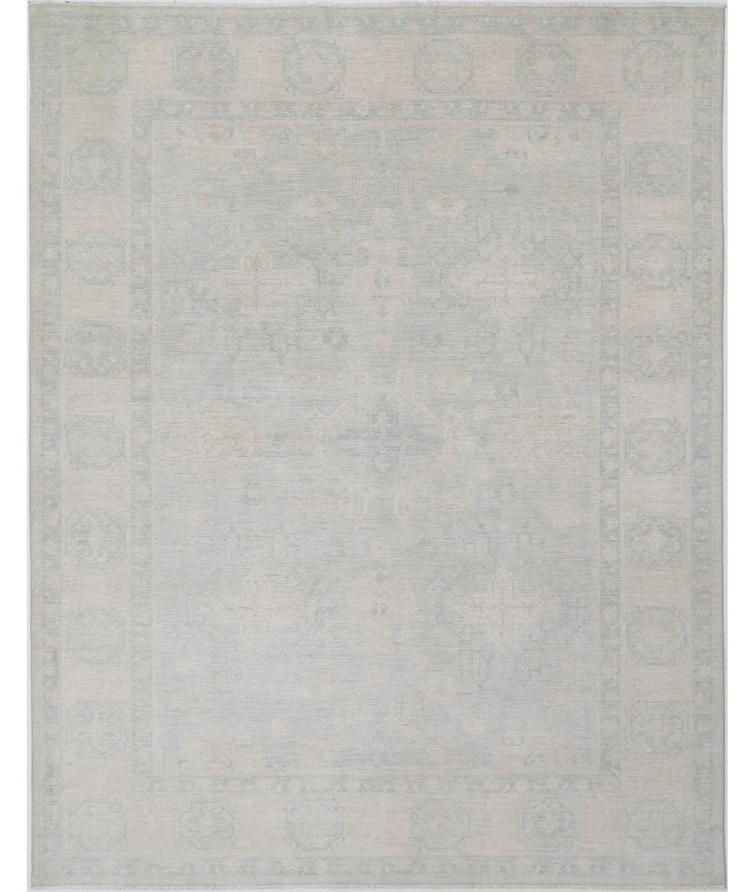 Hand Knotted Serenity Wool Rug - 8'9'' x 11'6'' 8'9'' x 11'6'' (263 X 345) / Grey / Ivory