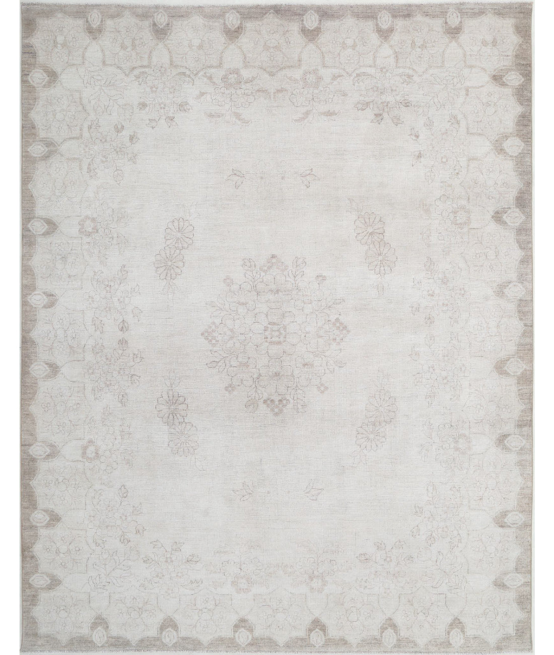 Hand Knotted Serenity Wool Rug - 7&#39;10&#39;&#39; x 10&#39;1&#39;&#39; 7&#39;10&#39;&#39; x 10&#39;1&#39;&#39; (235 X 303) / Ivory / Taupe