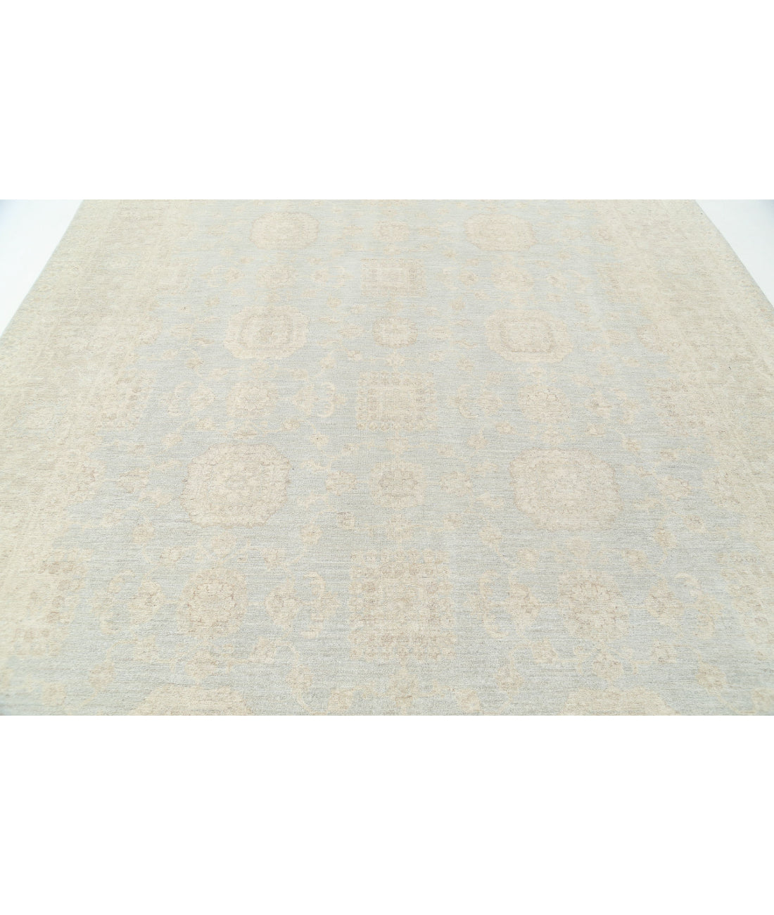 Hand Knotted Serenity Wool Rug - 9'0'' x 12'2'' 9'0'' x 12'2'' (270 X 365) / Blue / Taupe