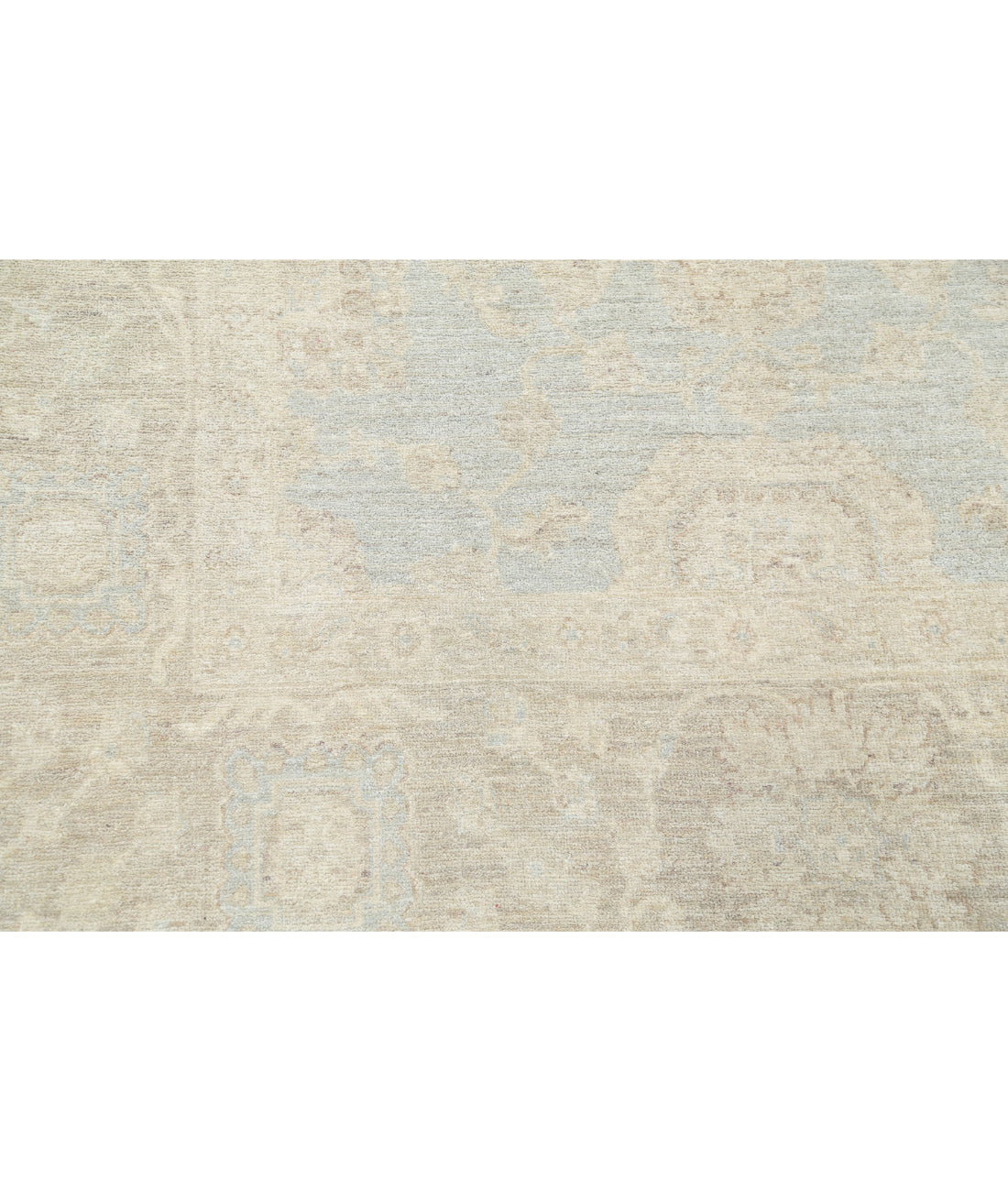 Hand Knotted Serenity Wool Rug - 9'0'' x 12'2'' 9'0'' x 12'2'' (270 X 365) / Blue / Taupe