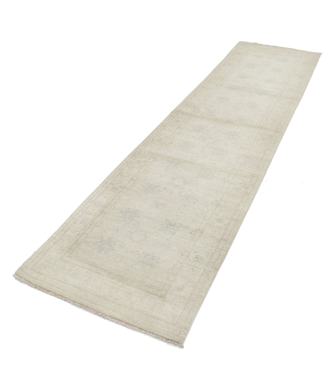 Hand Knotted Serenity Wool Rug - 2'9'' x 10'8'' 2'9'' x 10'8'' (83 X 320) / Ivory / Ivory