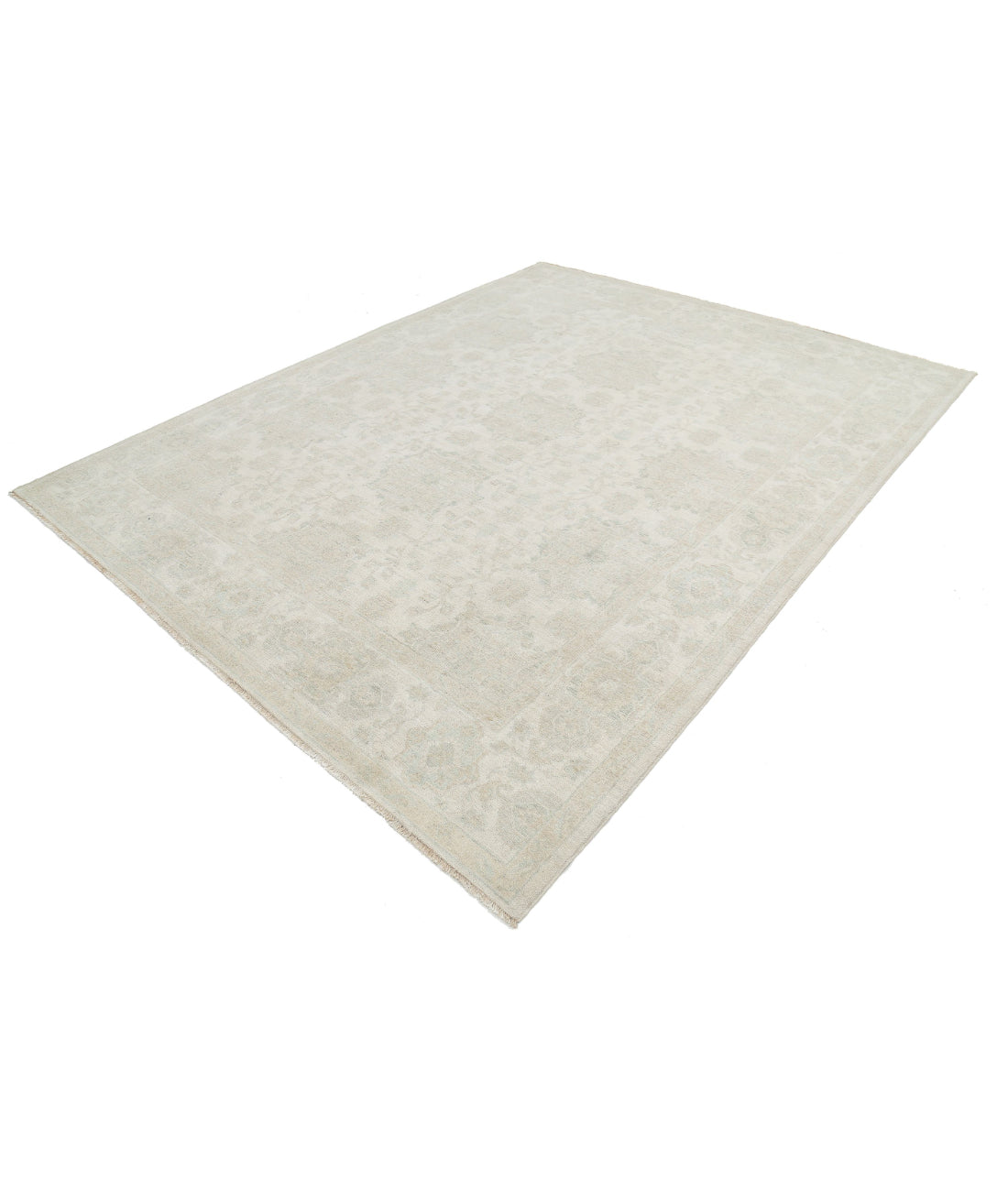 Hand Knotted Serenity Wool Rug - 7'10'' x 10'1'' 7'10'' x 10'1'' (235 X 303) / Ivory / Ivory