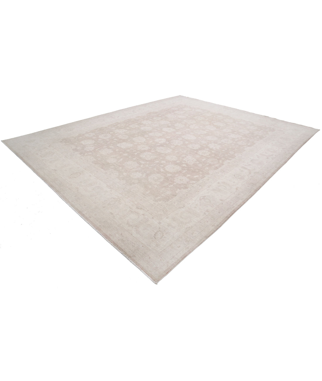 Hand Knotted Serenity Wool Rug - 11'6'' x 14'6'' 11'6'' x 14'6'' (345 X 435) / Taupe / Ivory