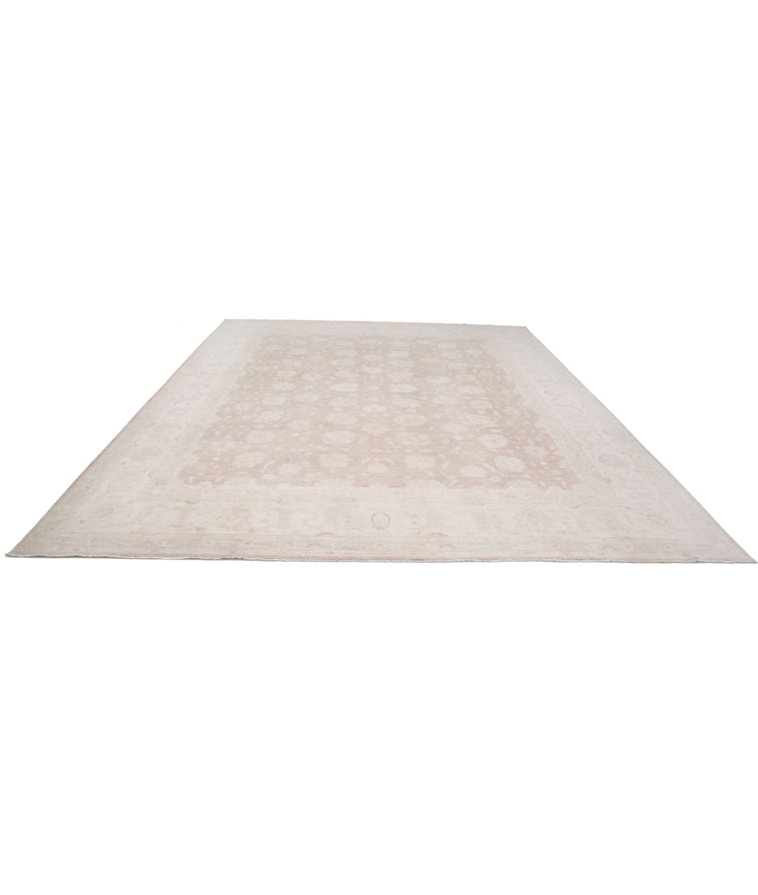 Hand Knotted Serenity Wool Rug - 11'6'' x 14'6'' 11'6'' x 14'6'' (345 X 435) / Taupe / Ivory