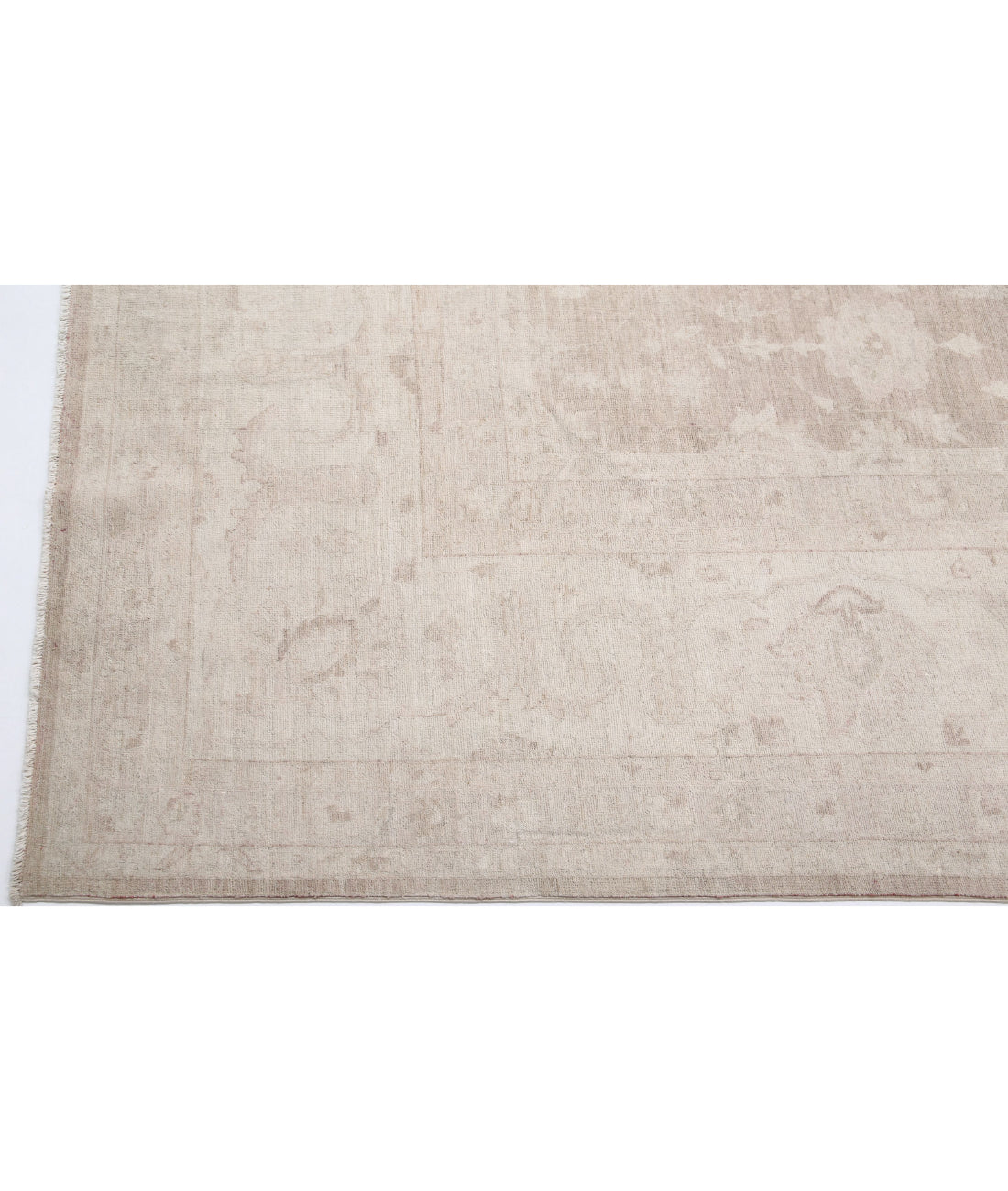 Hand Knotted Serenity Wool Rug - 11'6'' x 14'6'' 11'6'' x 14'6'' (345 X 435) / Taupe / Ivory