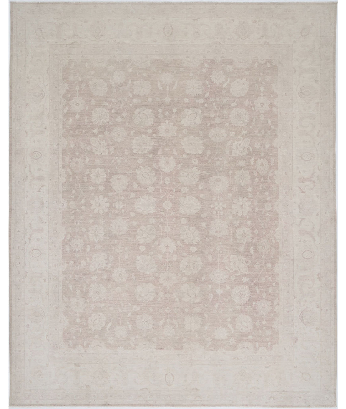 Hand Knotted Serenity Wool Rug - 11&#39;6&#39;&#39; x 14&#39;6&#39;&#39; 11&#39;6&#39;&#39; x 14&#39;6&#39;&#39; (345 X 435) / Taupe / Ivory