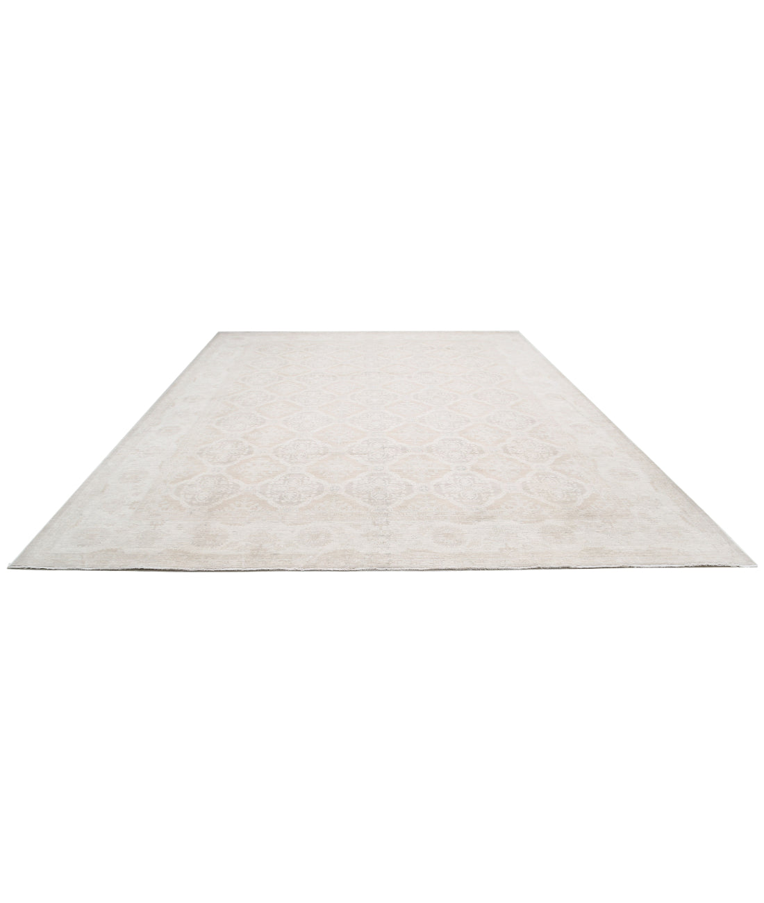 Hand Knotted Serenity Wool Rug - 11'9'' x 14'8'' 11'9'' x 14'8'' (353 X 440) / Taupe / Ivory