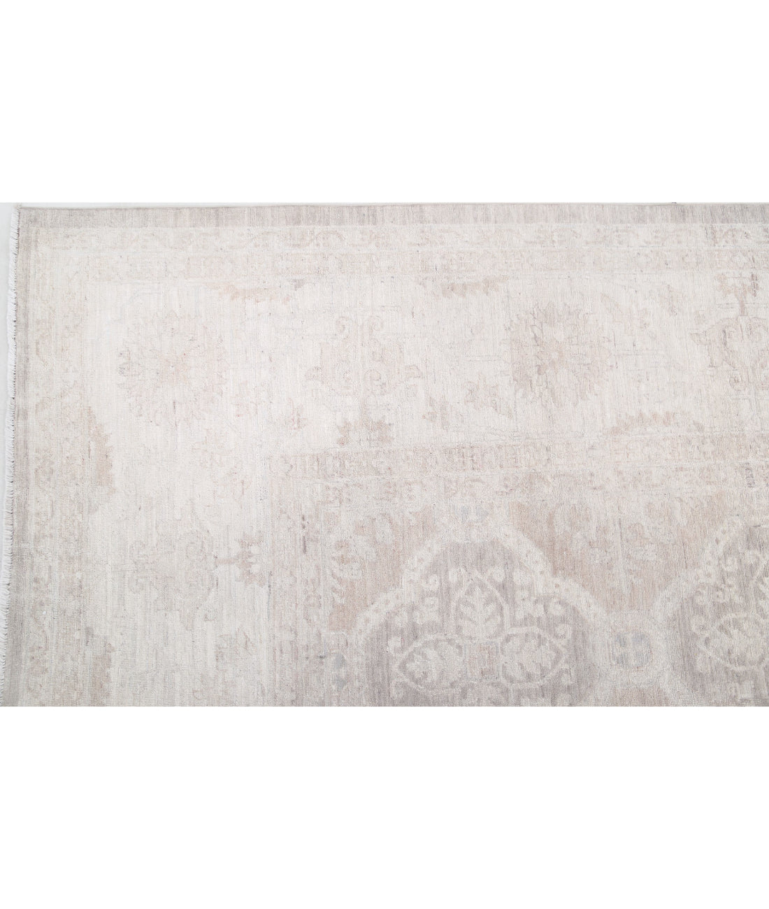 Hand Knotted Serenity Wool Rug - 11'9'' x 14'8'' 11'9'' x 14'8'' (353 X 440) / Taupe / Ivory