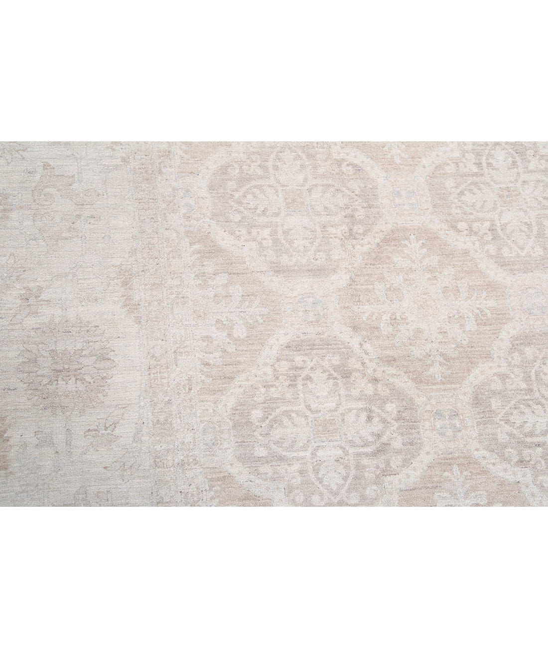 Hand Knotted Serenity Wool Rug - 11'9'' x 14'8'' 11'9'' x 14'8'' (353 X 440) / Taupe / Ivory