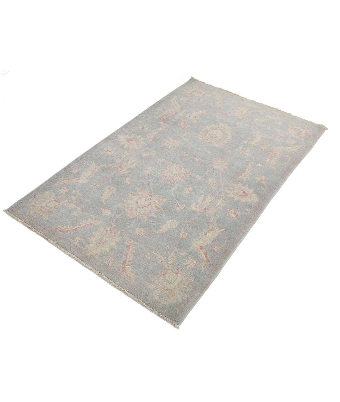 Hand Knotted Serenity Wool Rug - 3'2'' x 5'1'' 3'2'' x 5'1'' (95 X 153) / Grey / Grey