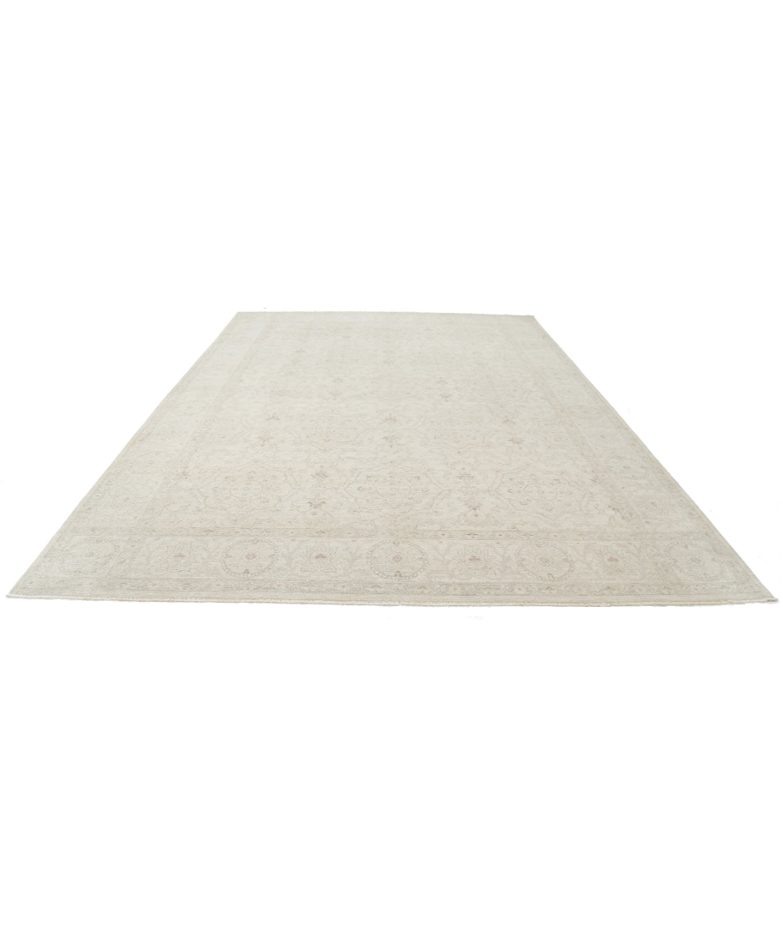 Hand Knotted Serenity Wool Rug - 9'11'' x 13'7'' 9'11'' x 13'7'' (298 X 408) / Ivory / Grey