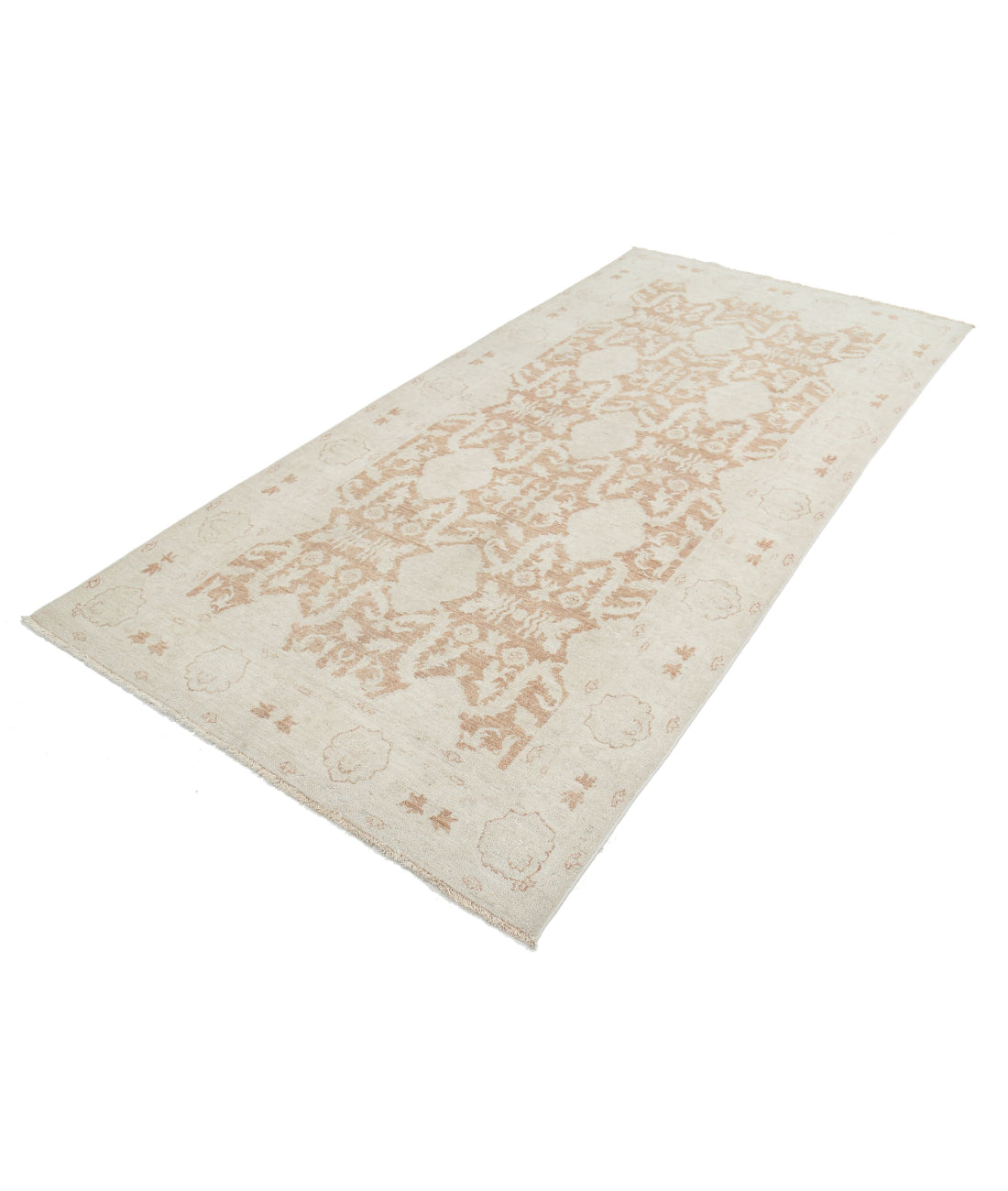 Hand Knotted Serenity Wool Rug - 4'8'' x 9'8'' 4'8'' x 9'8'' (140 X 290) / Tan / Ivory