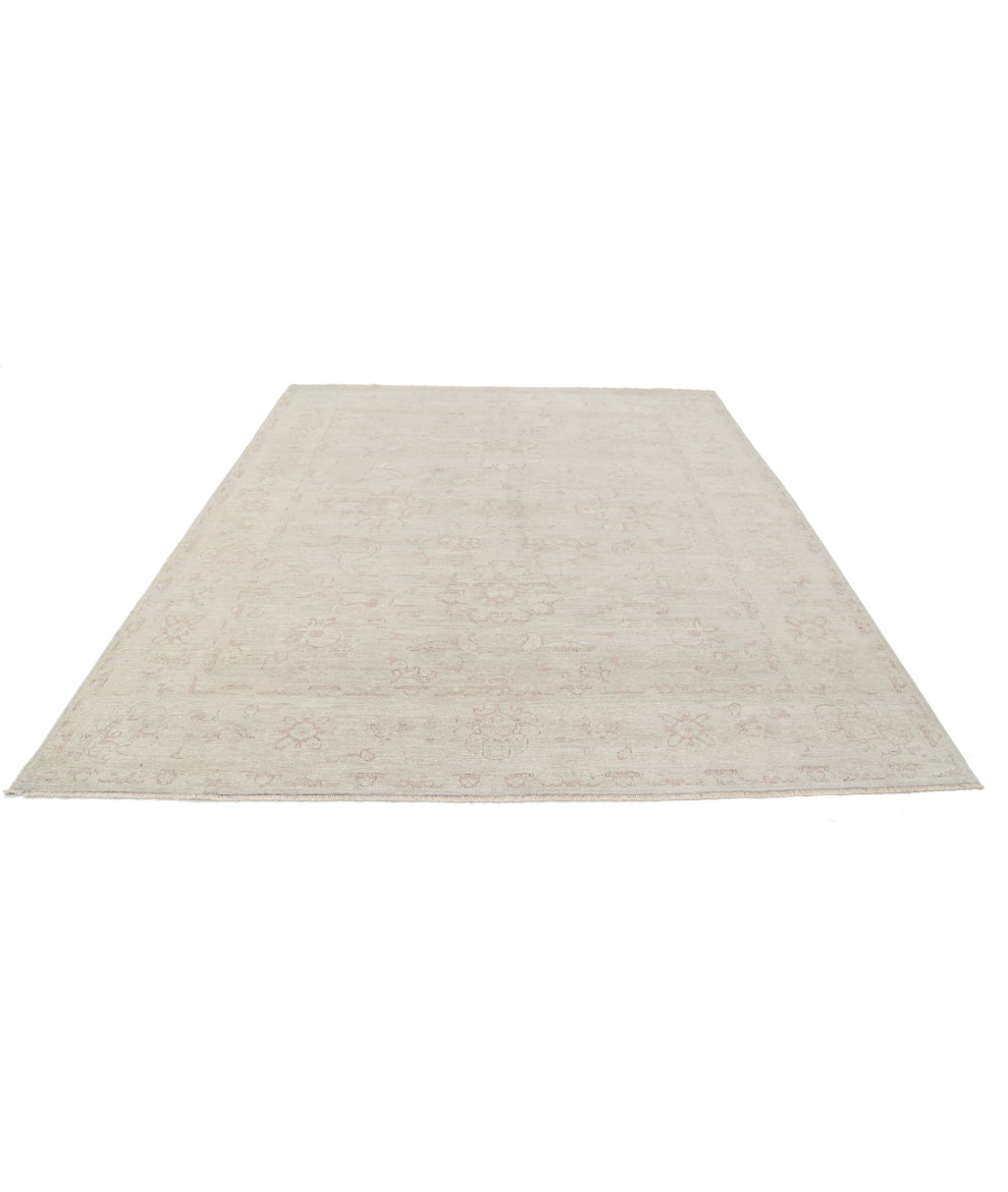 Hand Knotted Serenity Wool Rug - 8'0'' x 9'5'' 8'0'' x 9'5'' (240 X 283) / Grey / Ivory