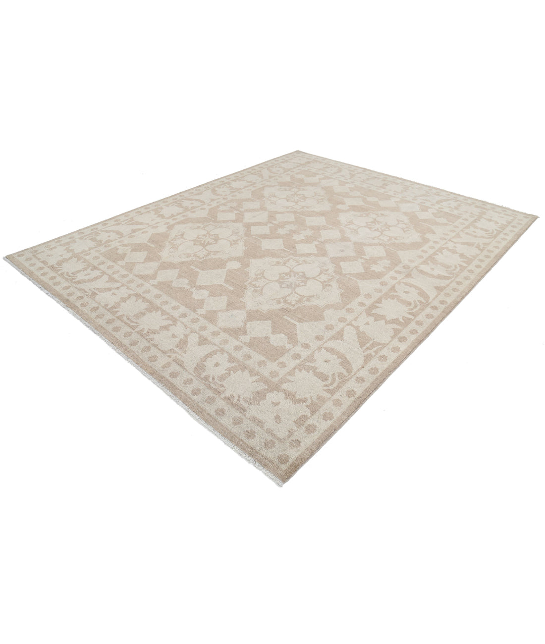 Hand Knotted Serenity Wool Rug - 7'10'' x 9'9'' 7'10'' x 9'9'' (235 X 293) / Taupe / Ivory