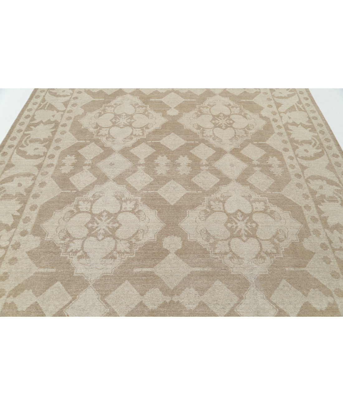 Hand Knotted Serenity Wool Rug - 7'10'' x 9'9'' 7'10'' x 9'9'' (235 X 293) / Taupe / Ivory