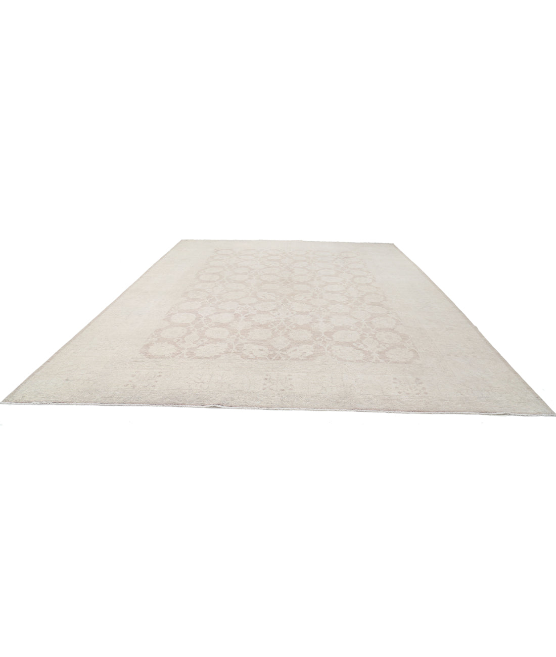 Hand Knotted Serenity Wool Rug - 11'6'' x 14'11'' 11'6'' x 14'11'' (345 X 448) / Taupe / Ivory