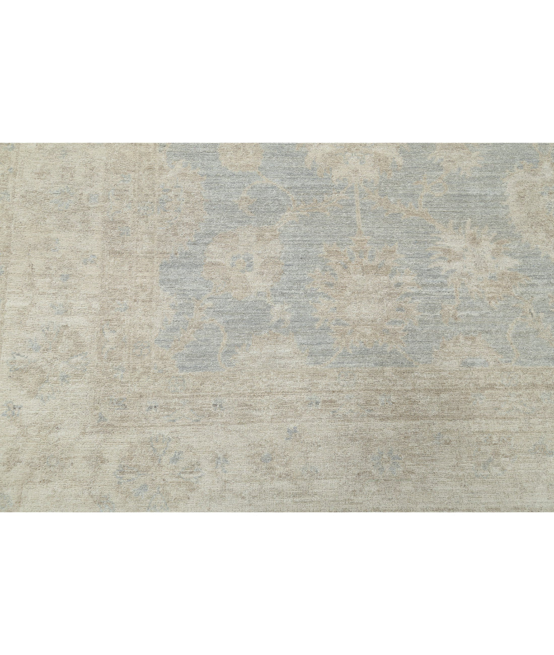 Hand Knotted Serenity Wool Rug - 7'10'' x 11'3'' 7'10'' x 11'3'' (235 X 338) / Blue / Ivory