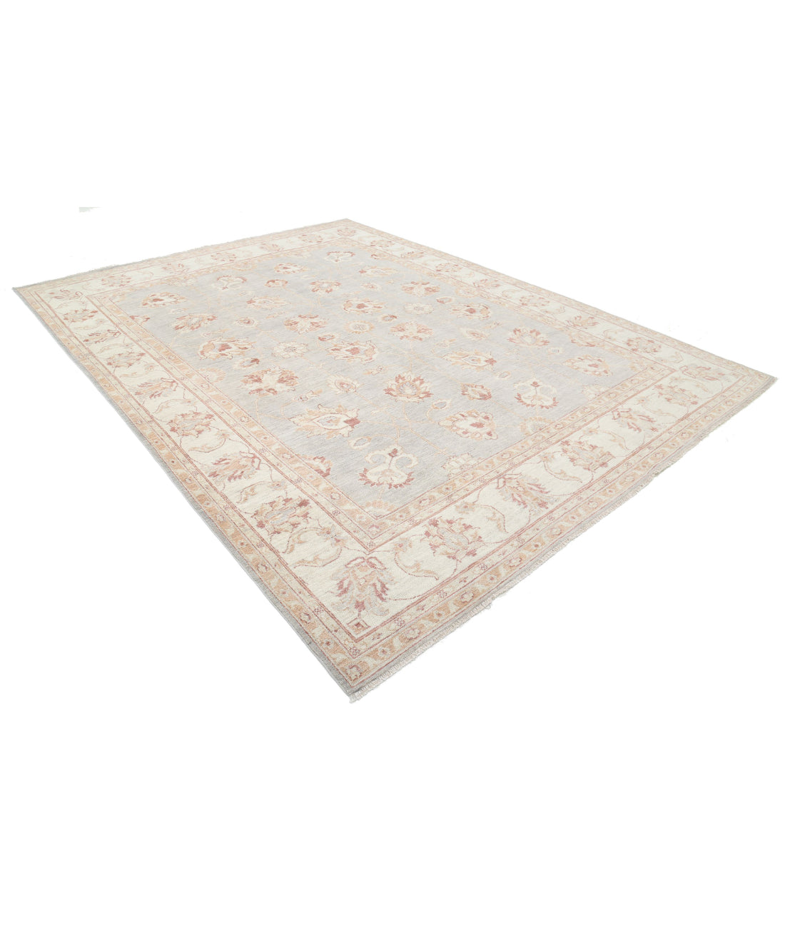 Hand Knotted Serenity Wool Rug - 8'9'' x 11'6'' 8'9'' x 11'6'' (263 X 345) / Grey / Ivory