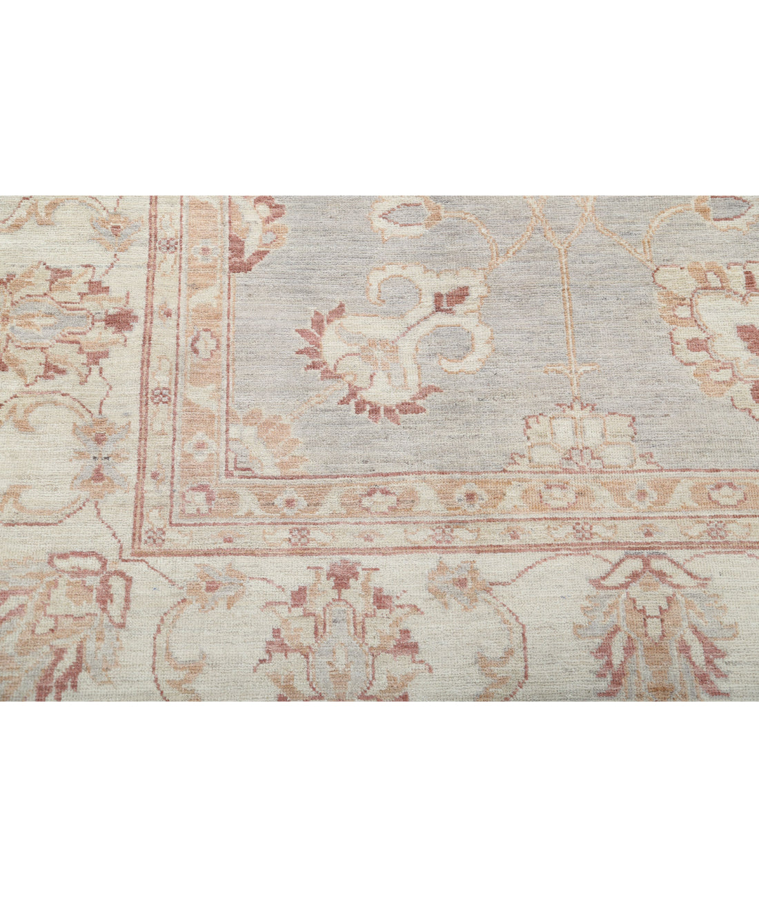 Hand Knotted Serenity Wool Rug - 8'9'' x 11'6'' 8'9'' x 11'6'' (263 X 345) / Grey / Ivory