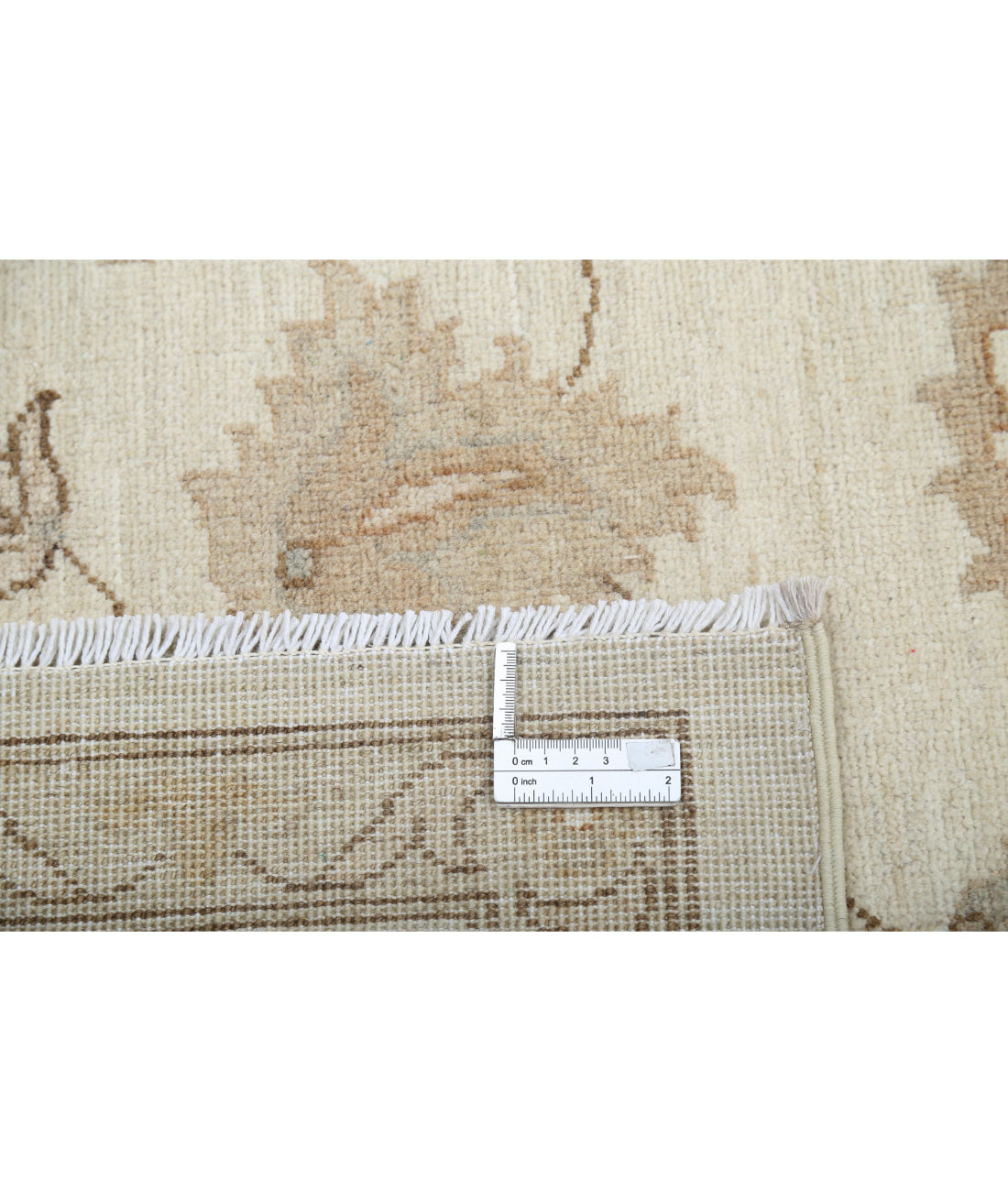 Hand Knotted Serenity Wool Rug - 11'8'' x 14'6'' 11'8'' x 14'6'' (350 X 435) / Ivory / Taupe