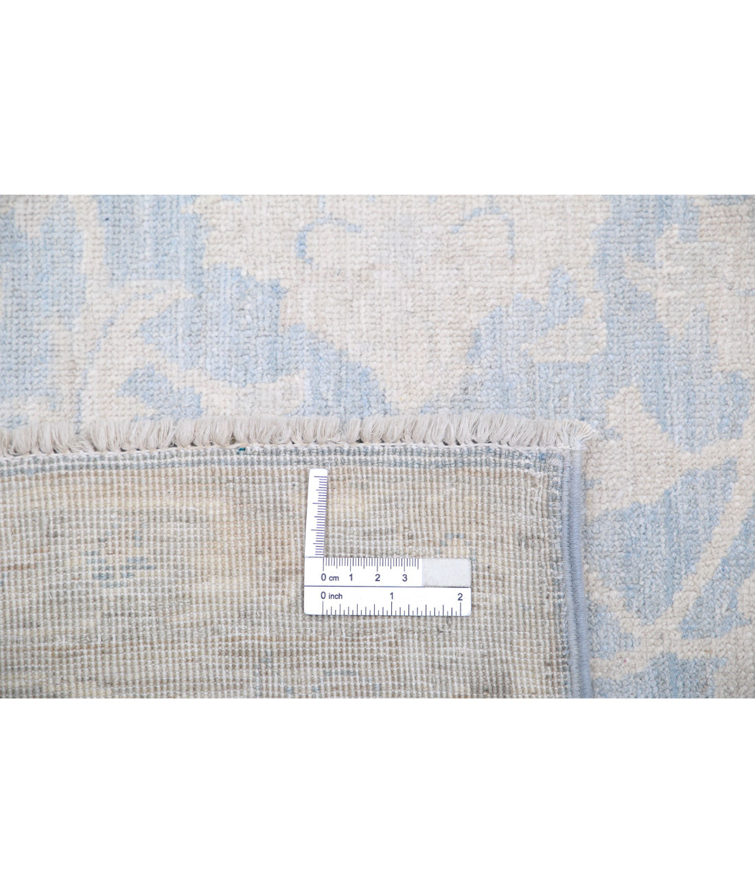 Hand Knotted Fine Serenity Wool Rug - 6'0'' x 8'7'' 6'0'' x 8'7'' (180 X 258) / Blue / Ivory