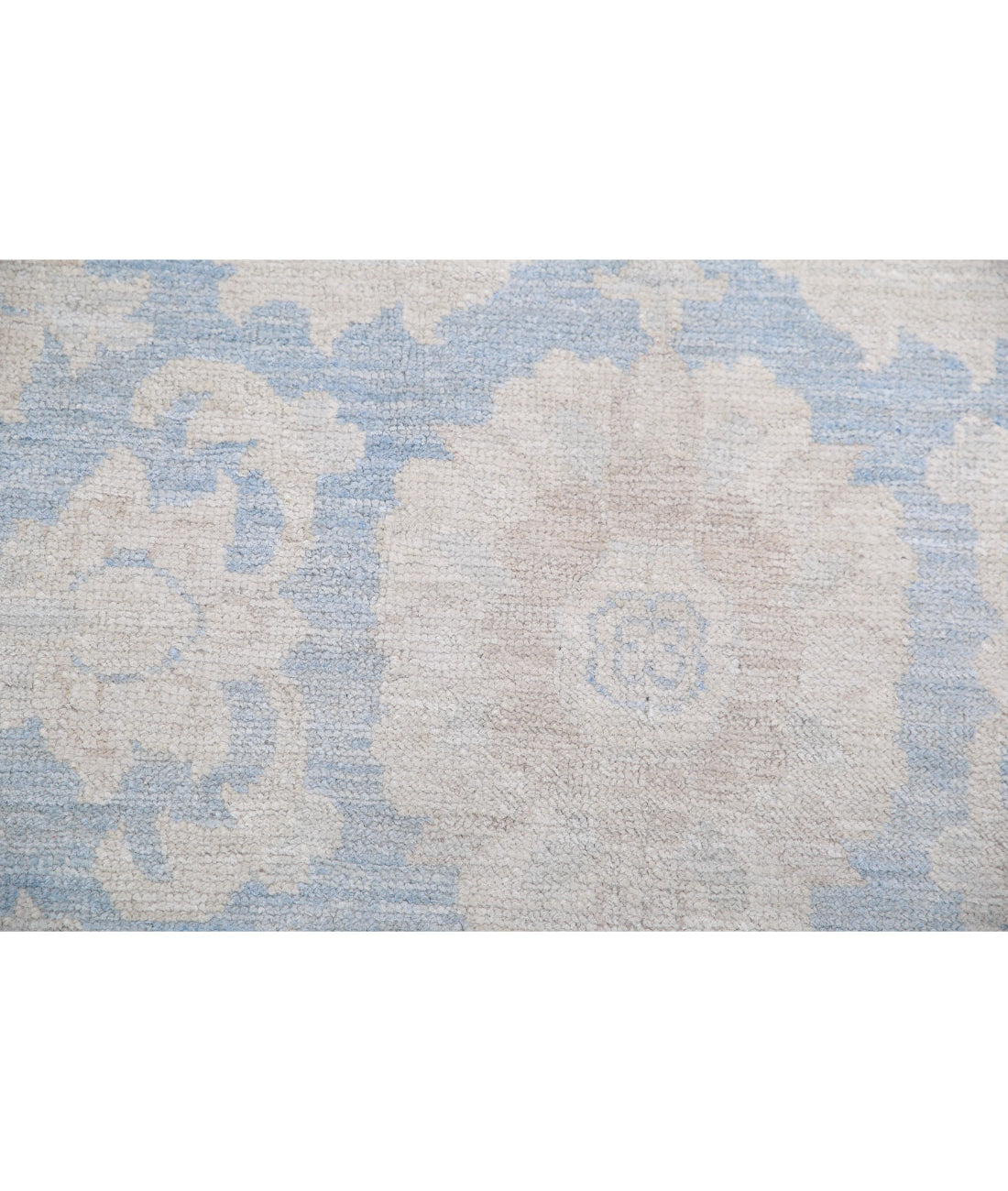 Hand Knotted Fine Serenity Wool Rug - 6'0'' x 8'7'' 6'0'' x 8'7'' (180 X 258) / Blue / Ivory