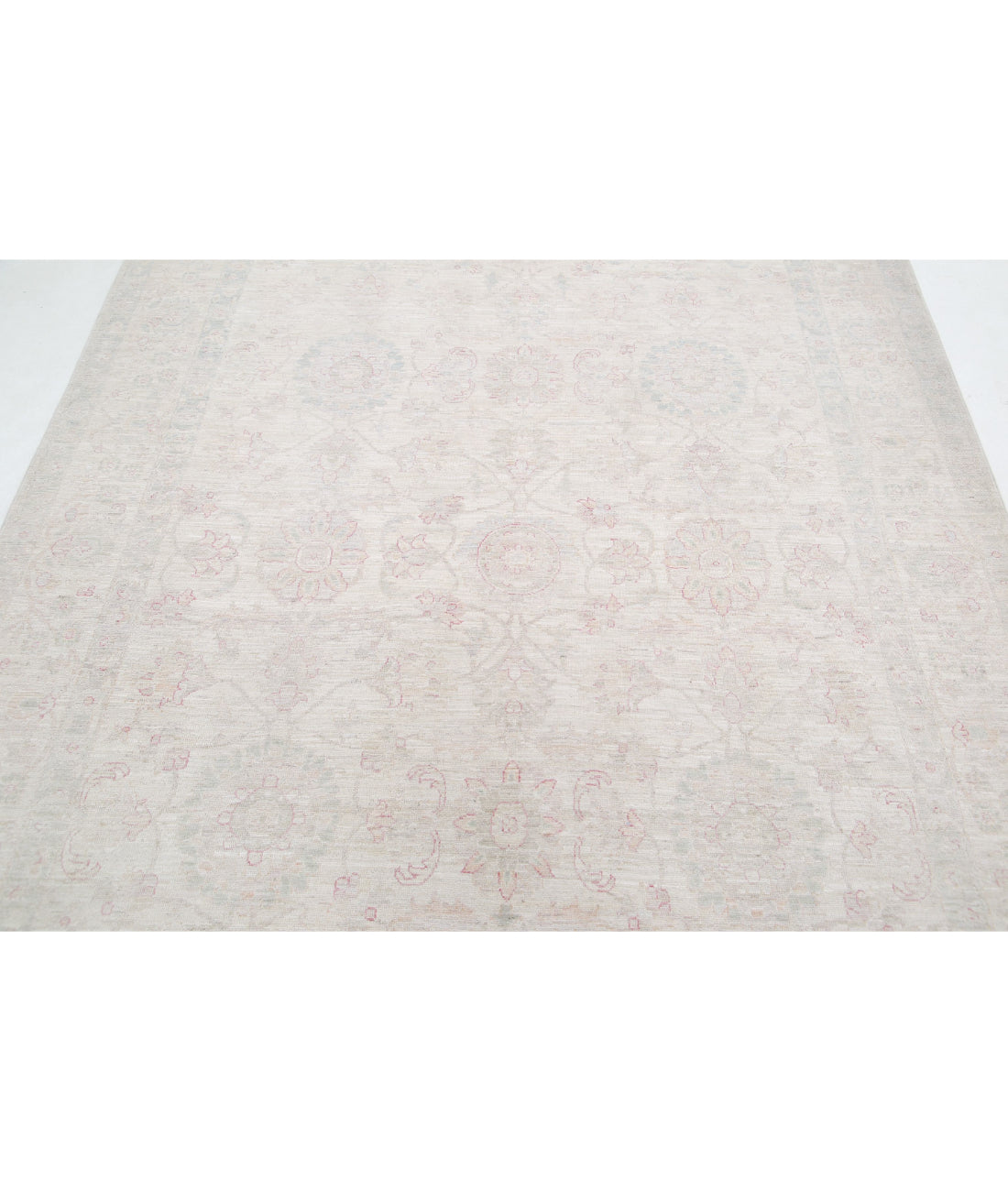 Hand Knotted Fine Serenity Wool Rug - 6'2'' x 8'5'' 6'2'' x 8'5'' (185 X 253) / Ivory / Ivory