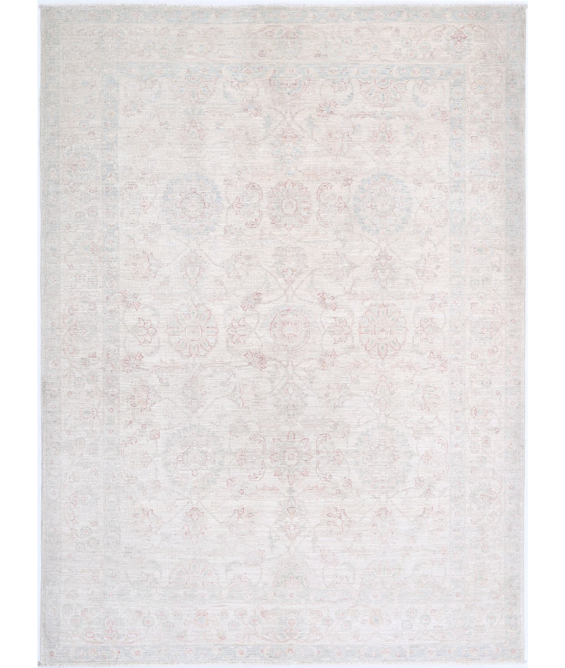 Hand Knotted Fine Serenity Wool Rug - 6&#39;2&#39;&#39; x 8&#39;5&#39;&#39; 6&#39;2&#39;&#39; x 8&#39;5&#39;&#39; (185 X 253) / Ivory / Ivory