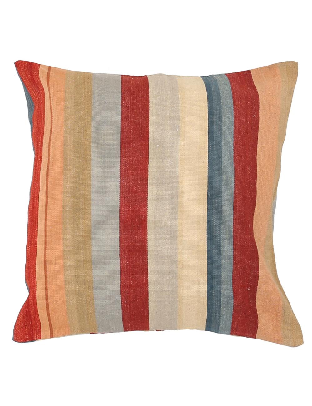 Hand Woven Modern Stripe Wool Pillow - 3&#39;0&#39;&#39; x 3&#39;0&#39;&#39; Arteverk Arteverk Rugs