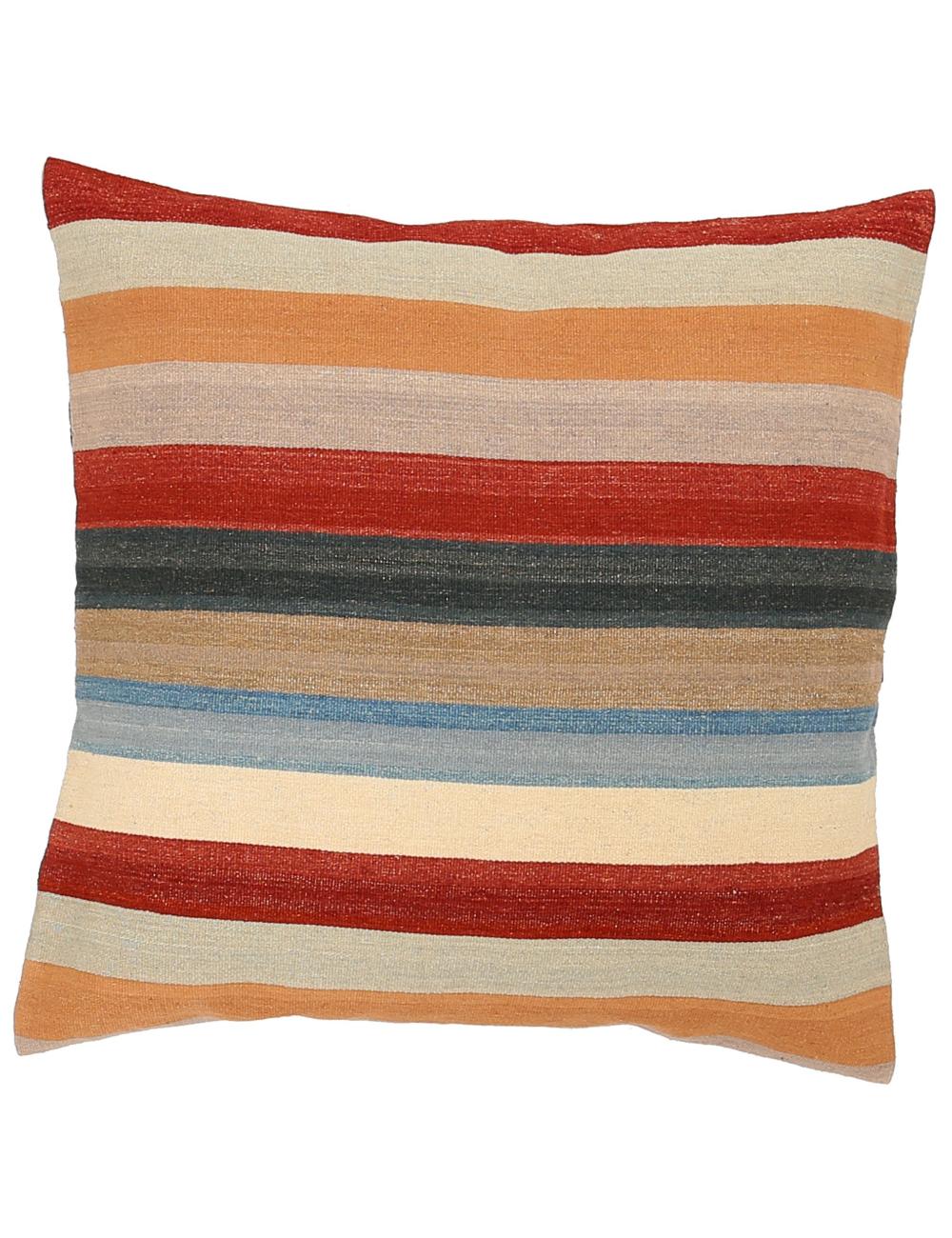 Hand Woven Modern Stripe Wool Pillow - 3&#39;0&#39;&#39; x 3&#39;0&#39;&#39; Arteverk Arteverk Rugs