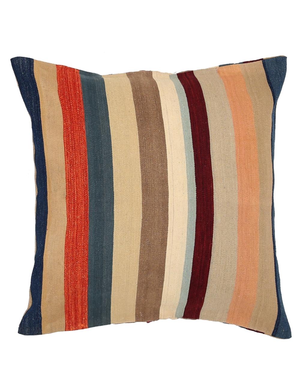 Hand Woven Modern Stripe Wool Pillow - 3&#39;0&#39;&#39; x 3&#39;0&#39;&#39; Arteverk Arteverk Rugs