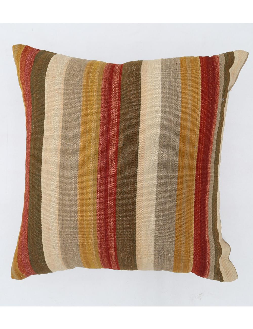 Hand Woven Modern Stripe Wool Pillow - 3&#39;0&#39;&#39; x 3&#39;0&#39;&#39; Arteverk Arteverk Rugs