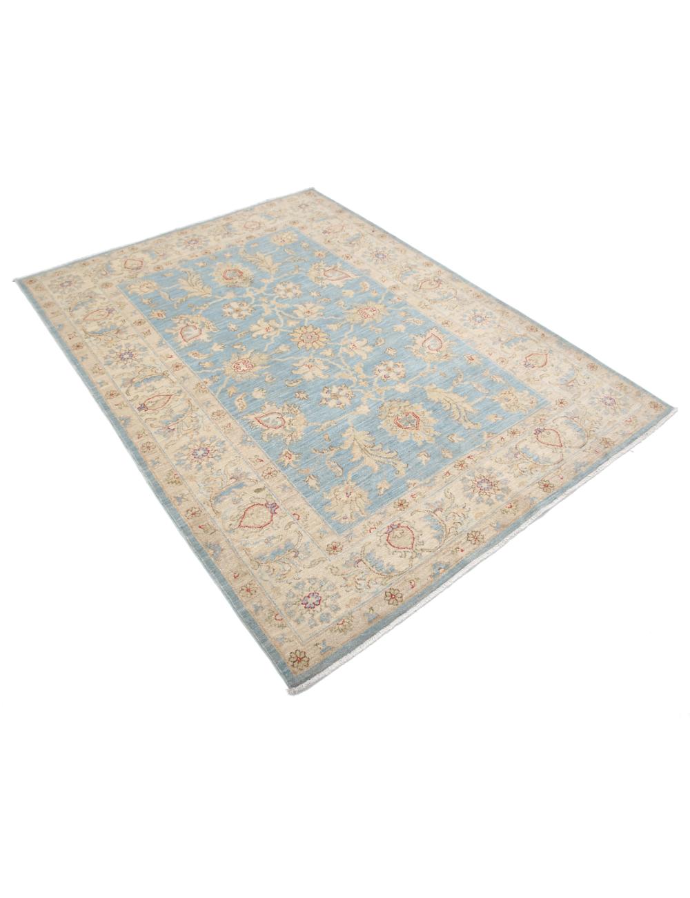 Hand Knotted Ziegler Farhan Wool Rug - 4'11'' x 6'7'' Arteverk Arteverk Rugs