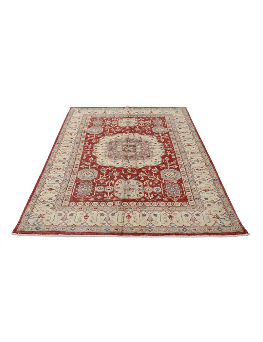 Hand Knotted Ziegler Farhan Wool Rug - 4'7'' x 6'9'' Arteverk Arteverk Rugs