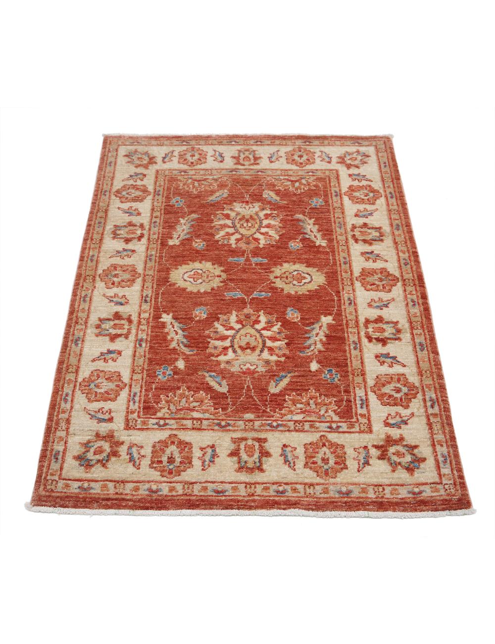 Hand Knotted Ziegler Farhan Wool Rug - 2'9'' x 3'10'' Arteverk Arteverk Rugs