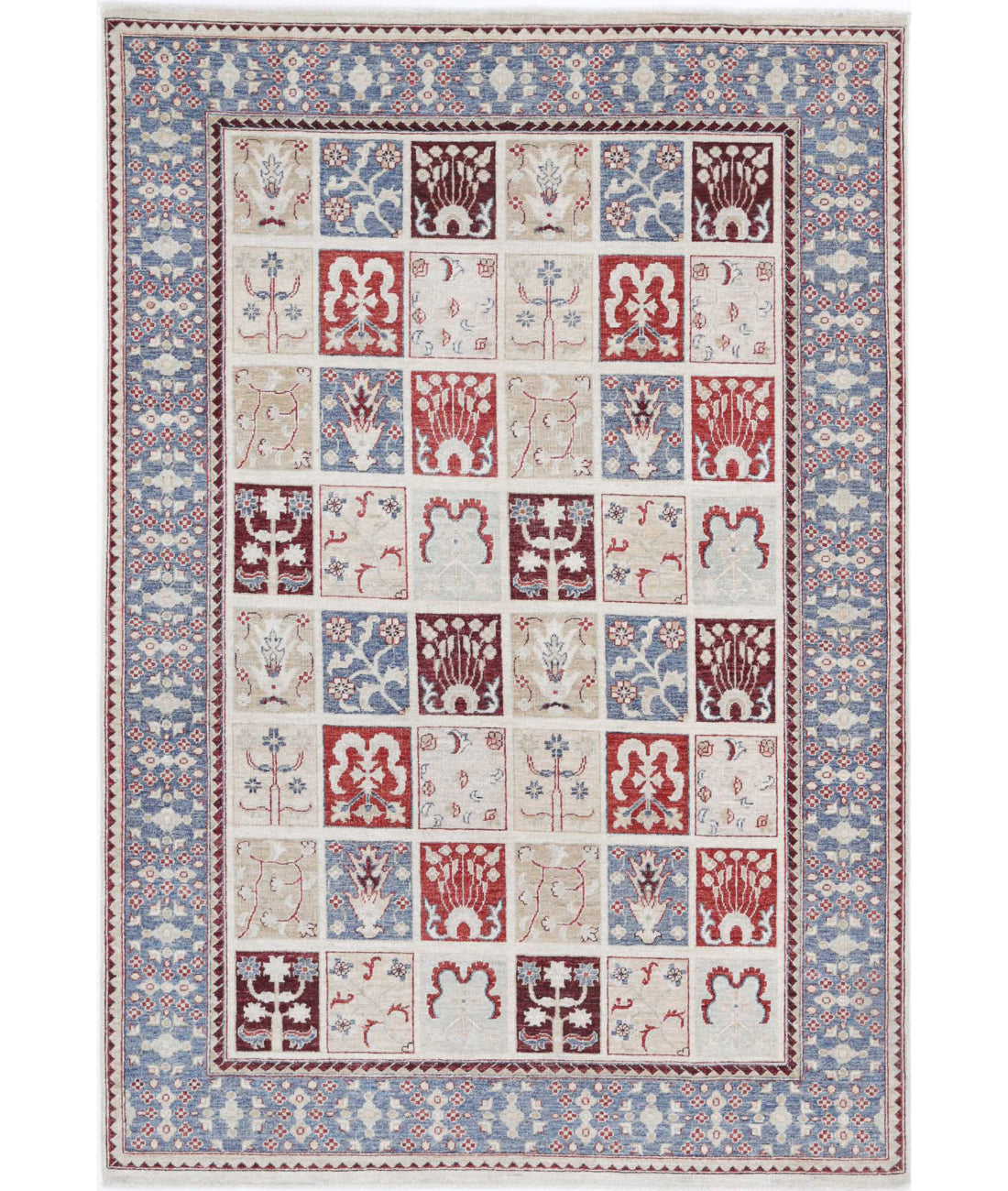 Hand Knotted Bakhtiari Wool Rug - 5&#39;7&#39;&#39; x 8&#39;1&#39;&#39; 5&#39;7&#39;&#39; x 8&#39;1&#39;&#39; (168 X 243) / Multi / Grey