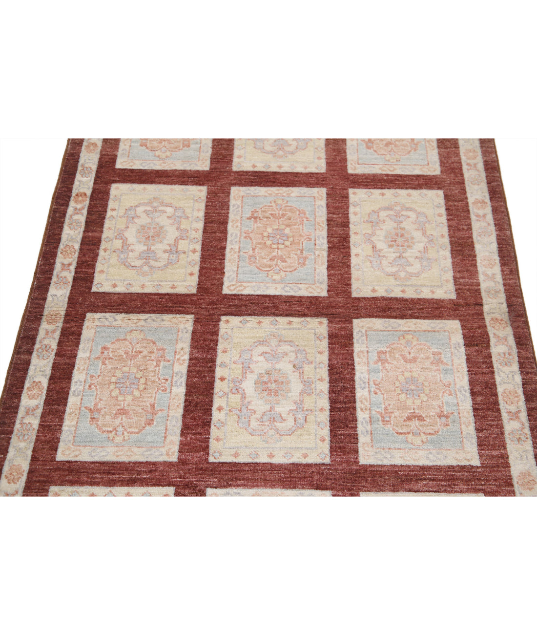 Hand Knotted Bakhtiari Wool Rug - 3'0'' x 4'9'' 3'0'' x 4'9'' (90 X 143) / Brown / Brown