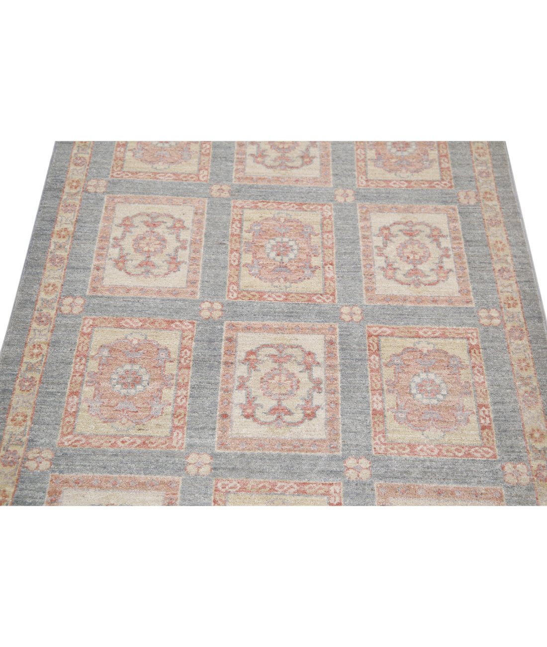 Hand Knotted Bakhtiari Wool Rug - 3'2'' x 4'9'' 3'2'' x 4'9'' (95 X 143) / Grey / Grey