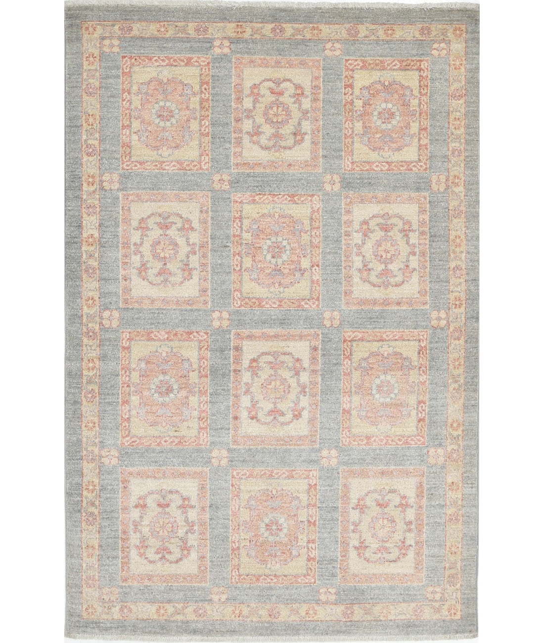 Hand Knotted Bakhtiari Wool Rug - 3&#39;2&#39;&#39; x 4&#39;9&#39;&#39; 3&#39;2&#39;&#39; x 4&#39;9&#39;&#39; (95 X 143) / Grey / Grey