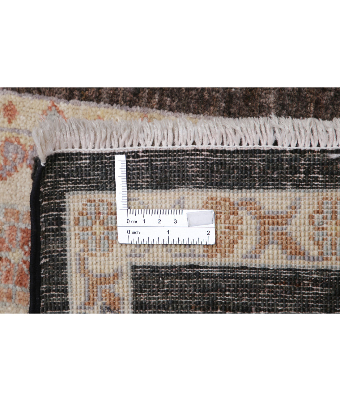 Hand Knotted Bakhtiari Wool Rug - 3'3'' x 5'1'' 3'3'' x 5'1'' (98 X 153) / Brown / Brown