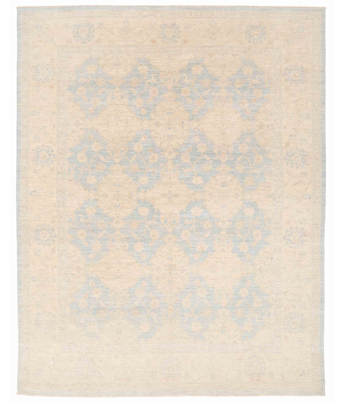 Hand Knotted Ariana Wool Rug  - 8&#39; 0&quot; X 10&#39; 2&quot; 8&#39; 0&quot; X 10&#39; 2&quot; (244 X 310) / Grey / Blue