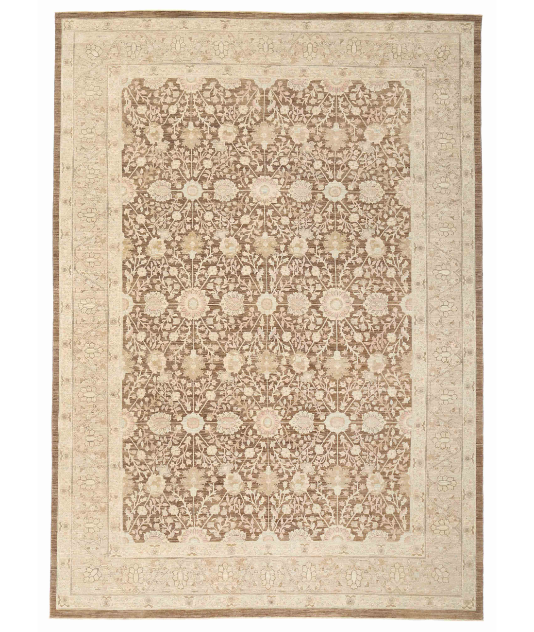 Hand Knotted Ariana Wool Rug  - 9&#39; 10&quot; X 13&#39; 5&quot; 9&#39; 10&quot; X 13&#39; 5&quot; (300 X 409) / Brown / Taupe