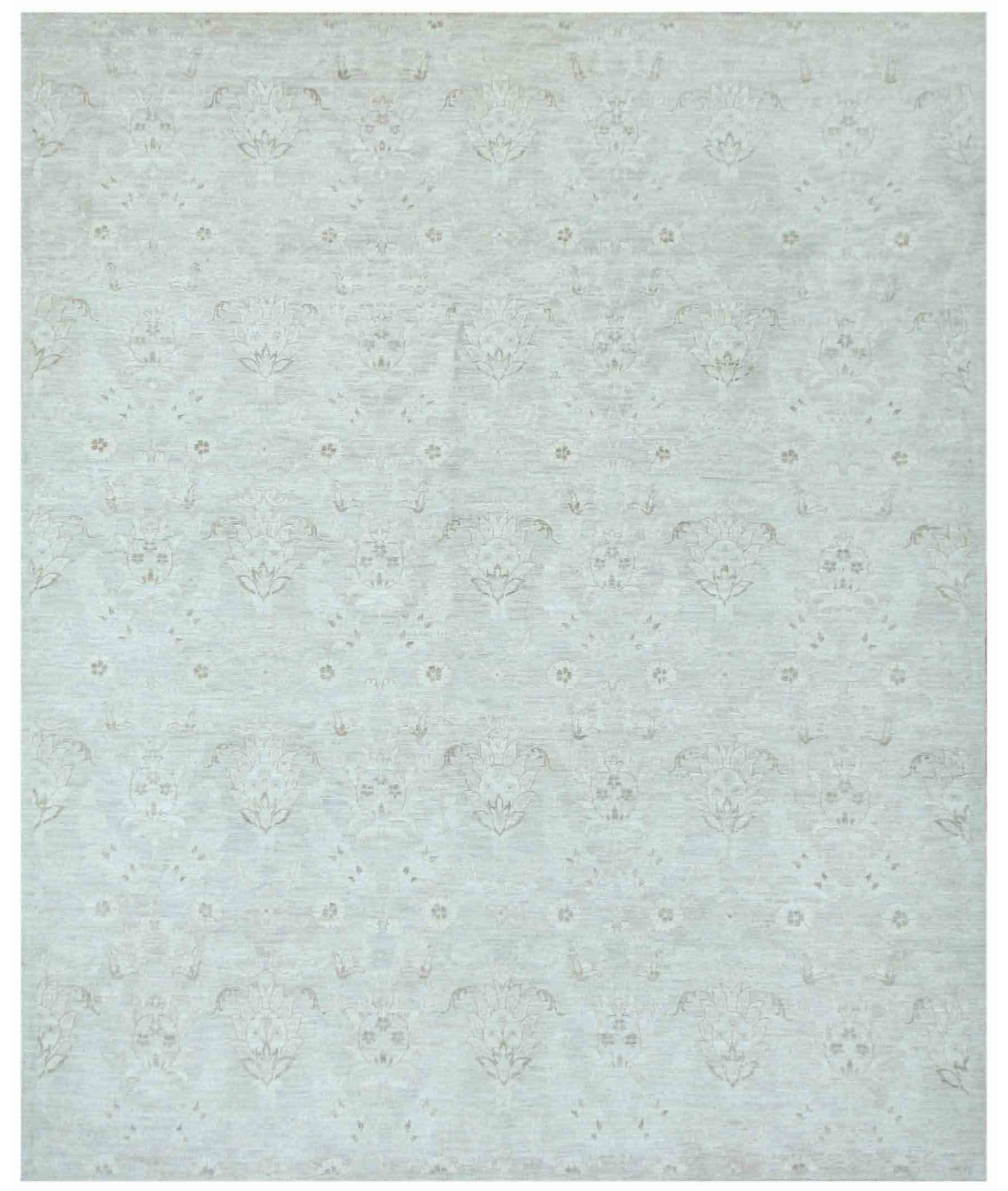 Hand Knotted Artemix Wool Rug  - 8&#39; 0&quot; X 9&#39; 8&quot; 8&#39; 0&quot; X 9&#39; 8&quot; (244 X 295) / Grey / Ivory