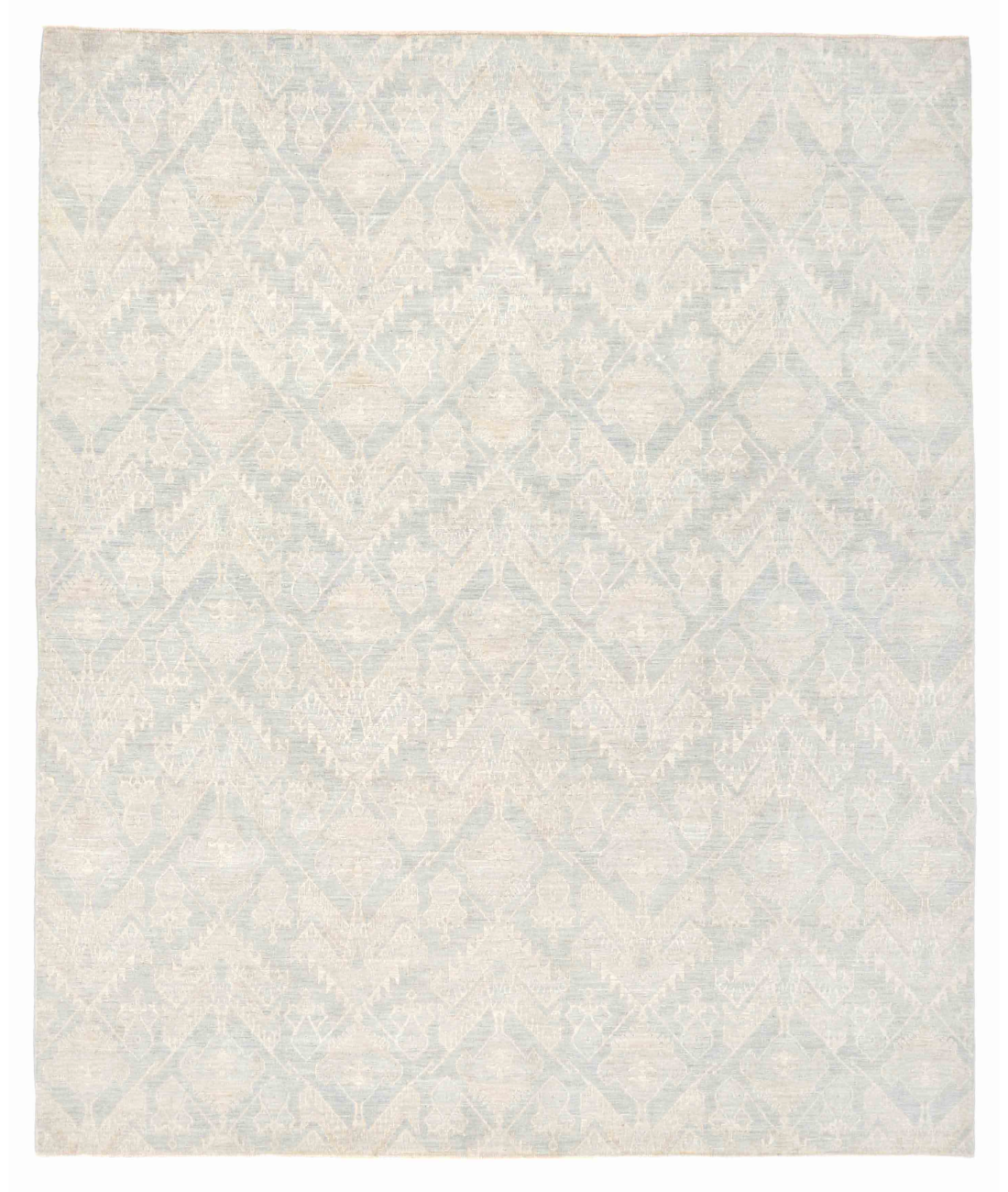 Hand Knotted Artemix Wool Rug  - 8&#39; 8&quot; X 9&#39; 10&quot; 8&#39; 8&quot; X 9&#39; 10&quot; (264 X 300) / Blue / Grey