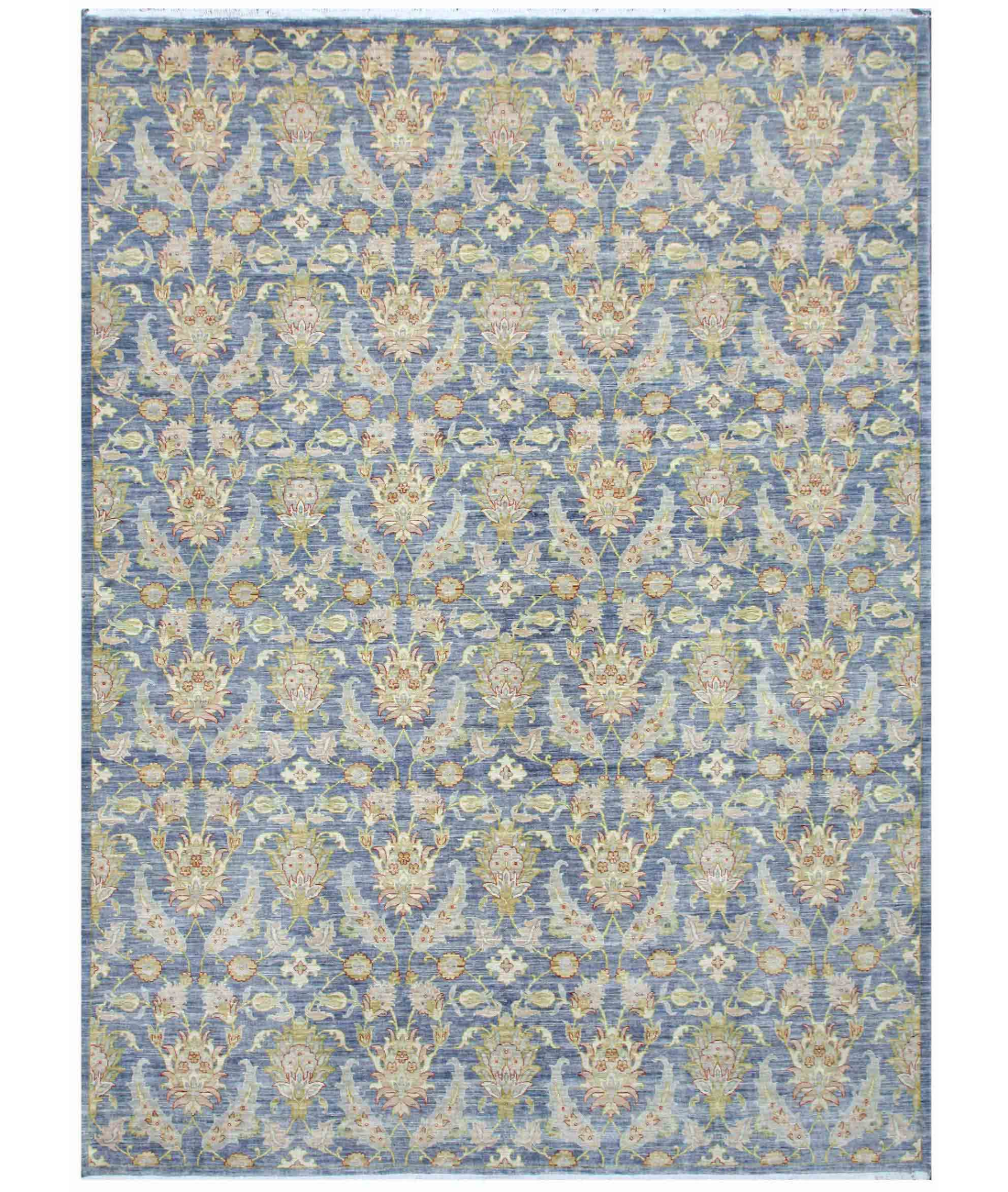 Hand Knotted Artemix Wool Rug  - 8&#39; 10&quot; X 11&#39; 9&quot; 8&#39; 10&quot; X 11&#39; 9&quot; (269 X 358) / Grey / Ivory