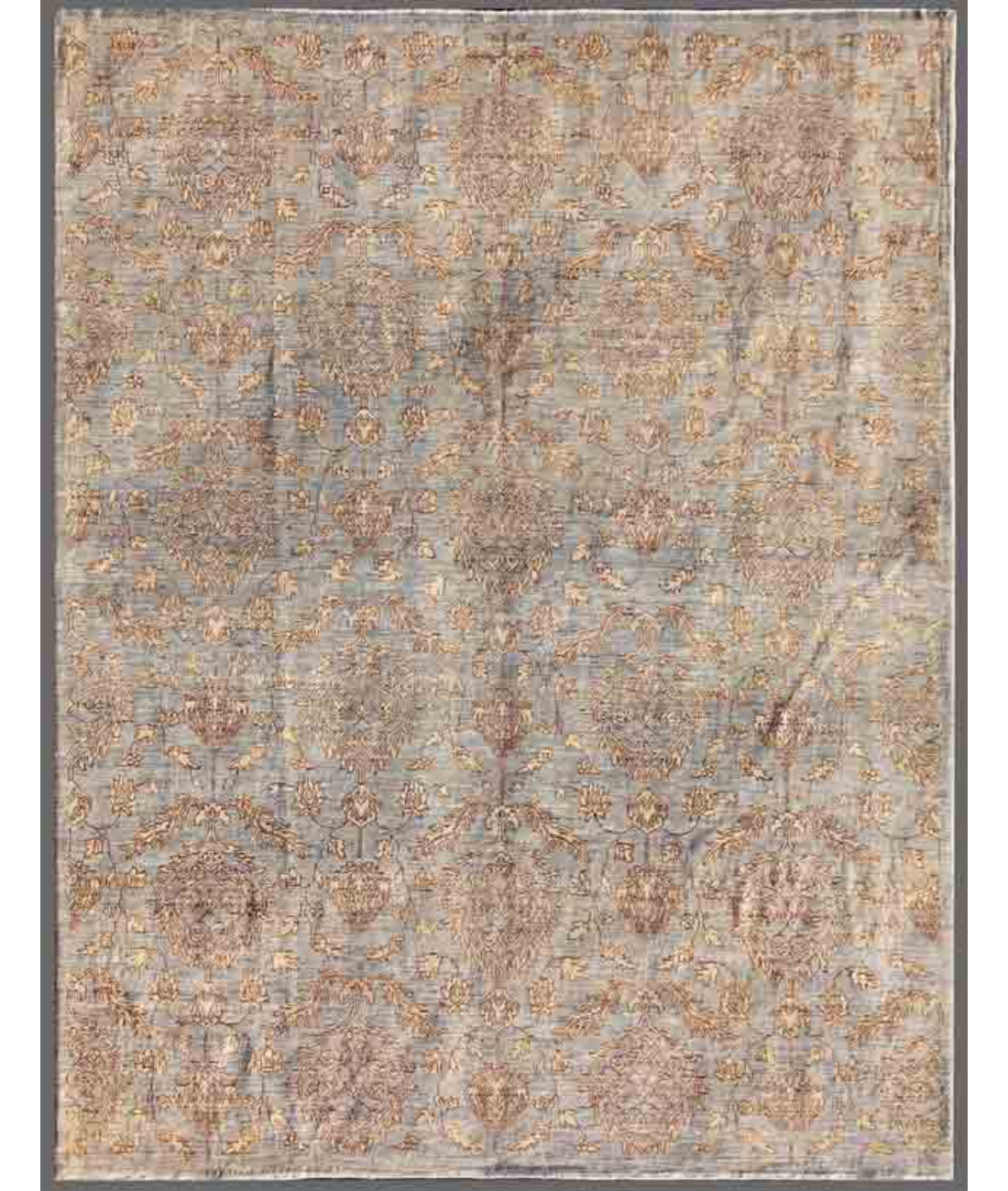 Hand Knotted Artemix Wool Rug  - 7&#39; 9&quot; X 9&#39; 9&quot; 7&#39; 9&quot; X 9&#39; 9&quot; (236 X 297) / Grey / Ivory